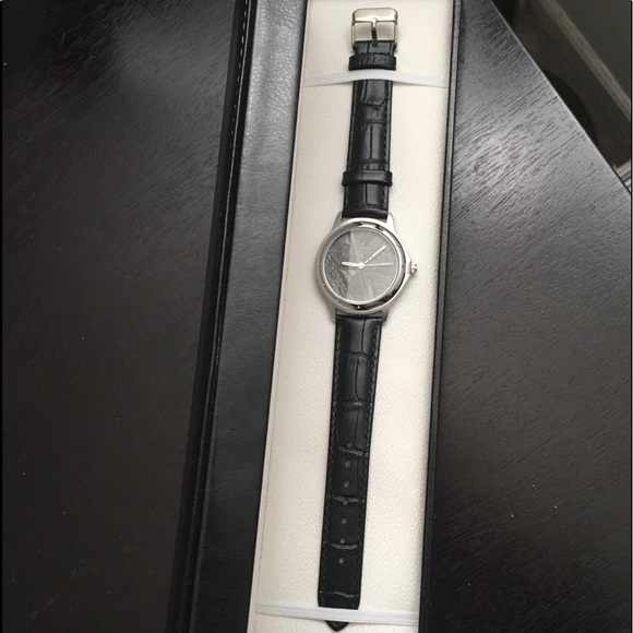 Natural Muonionalusta Meteorite Watch 30mm Dial Leather Strap Case Unisex - Picture 4 of 12